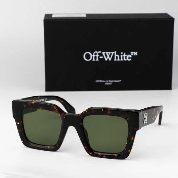 Off-White JACKSON Women Sunglasses Havana Green  Square OERI13I JACKSON 6055 - Picture 2 of 13